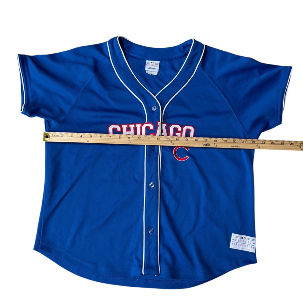 Vintage Chicago Cubs Jersey Lady Slugger Women’s Blue MLB Genuine Merchandise XL - Picture 5 of 9